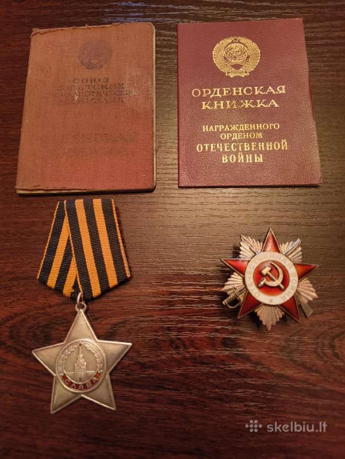 CcCCCP Ordinas Slava 3 Laipsnio. Lietuvis Apdovano