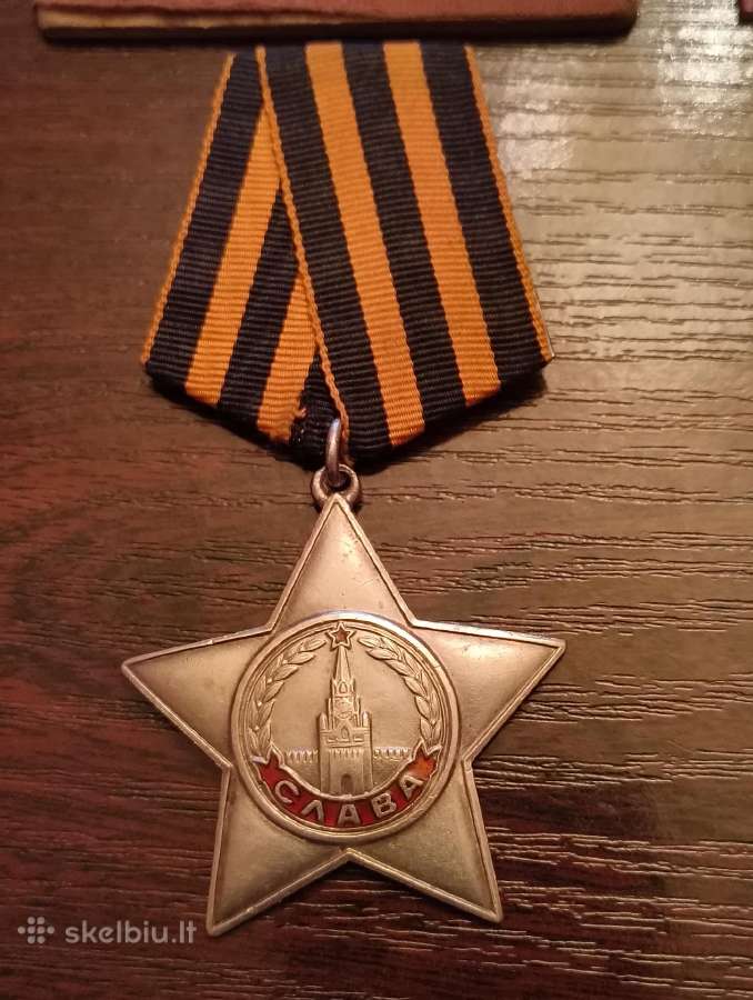 CcCCCP Ordinas Slava 3 Laipsnio. Lietuvis Apdovano - nuotraukos Nr. 2
