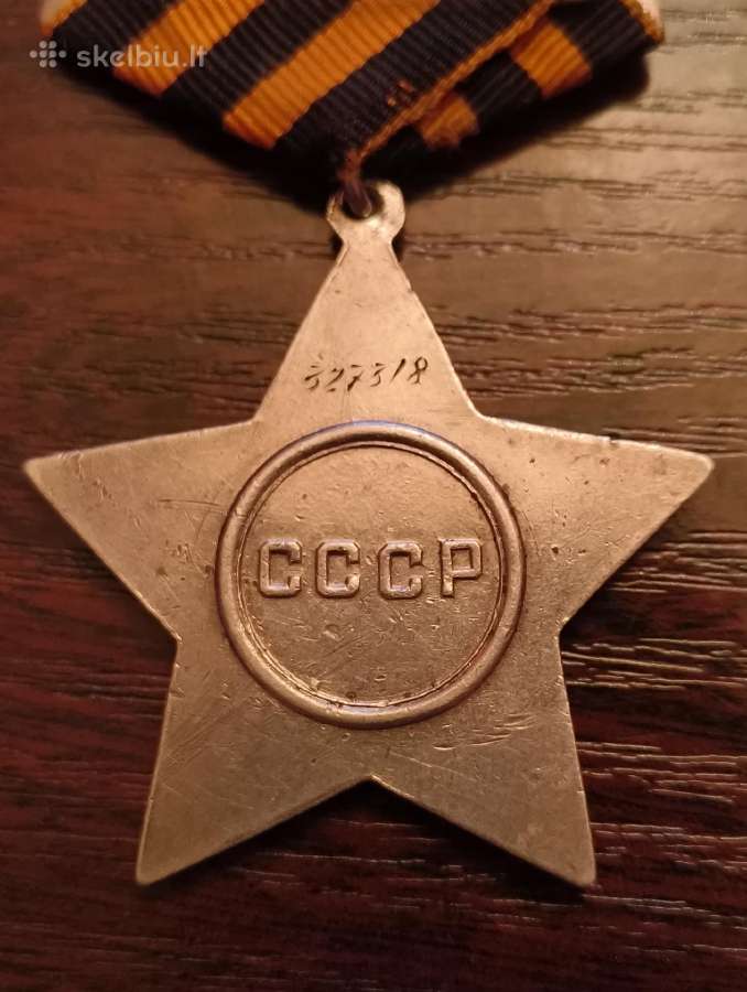 CcCCCP Ordinas Slava 3 Laipsnio. Lietuvis Apdovano - nuotraukos Nr. 5