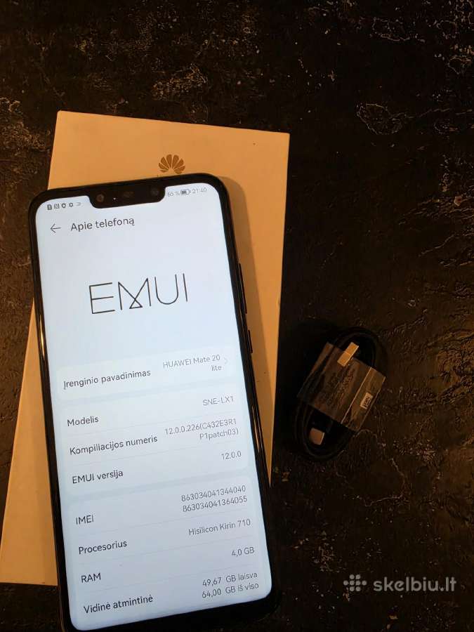 Idialios būklės mate 20 lite