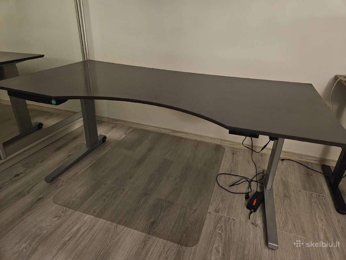 Didelis pakeliamas elektrinis stalas 180x90cm