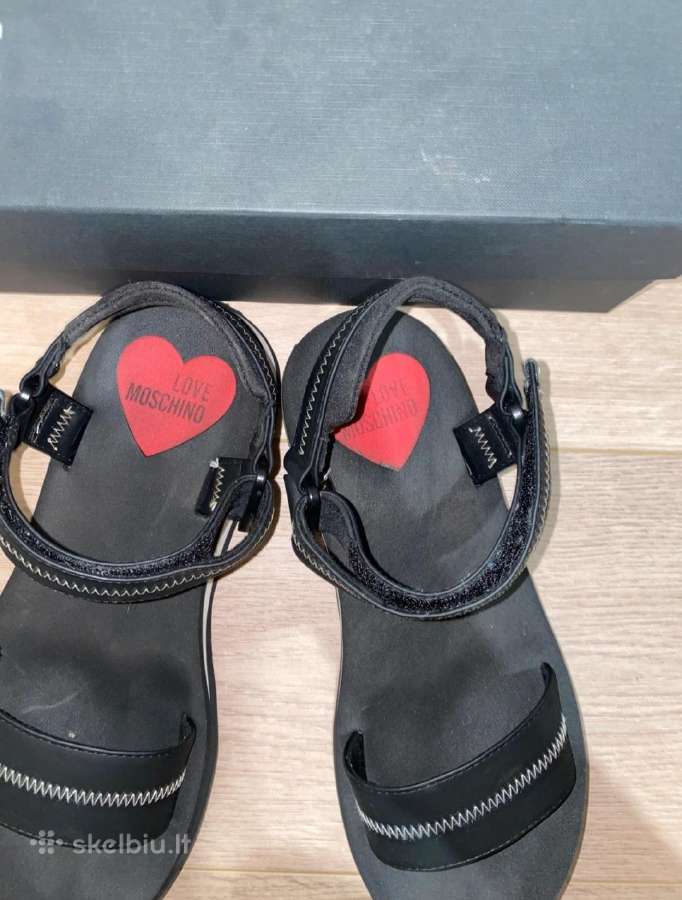 Basutės 40d juodos Love Moschino - nuotraukos Nr. 3