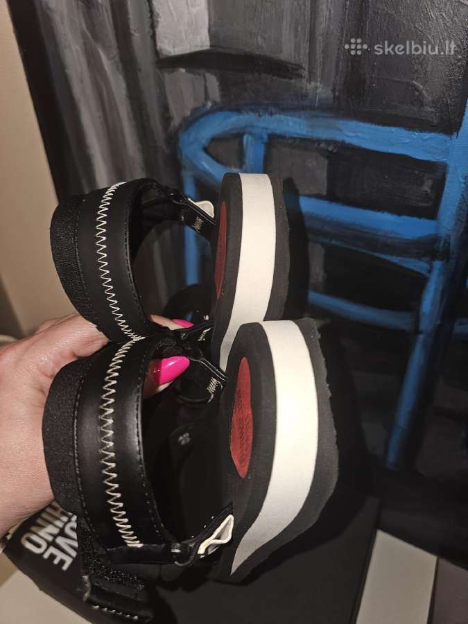 Basutės 40d juodos Love Moschino - nuotraukos Nr. 13