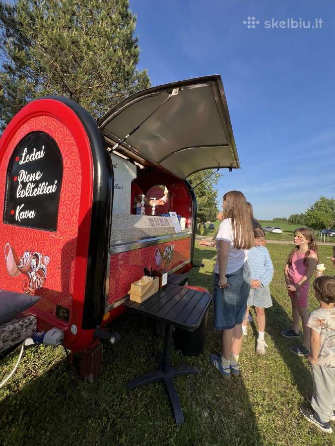 Priekabele food truck priekaba maisto vagonelis - nuotraukos Nr. 5