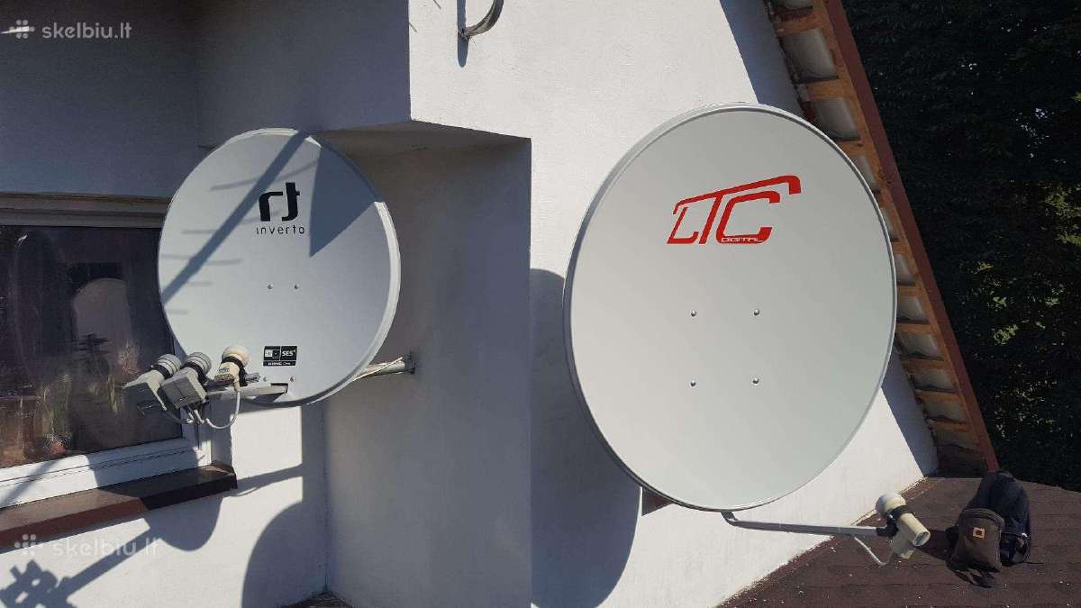Sumontuosiu palydovinės ir vietinės TV kompl.