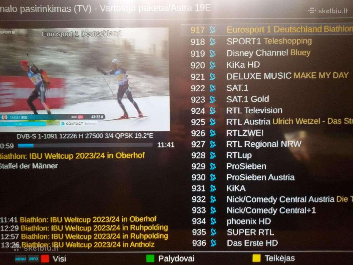 Sumontuosiu palydovinės ir vietinės TV kompl. - nuotraukos Nr. 5
