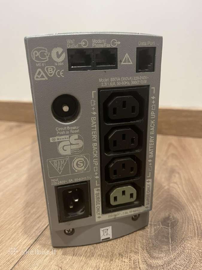 Apc Back-ups Cs 500 - nuotraukos Nr. 2