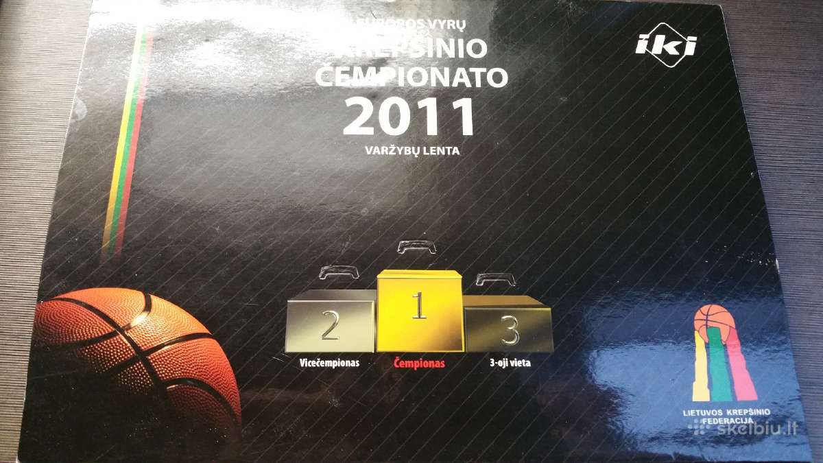 Krepšinio čempionato 2011m.grafikas su medaliais | Skelbiu.lt Krepšinio čempionato 2011m.grafikas su medaliais