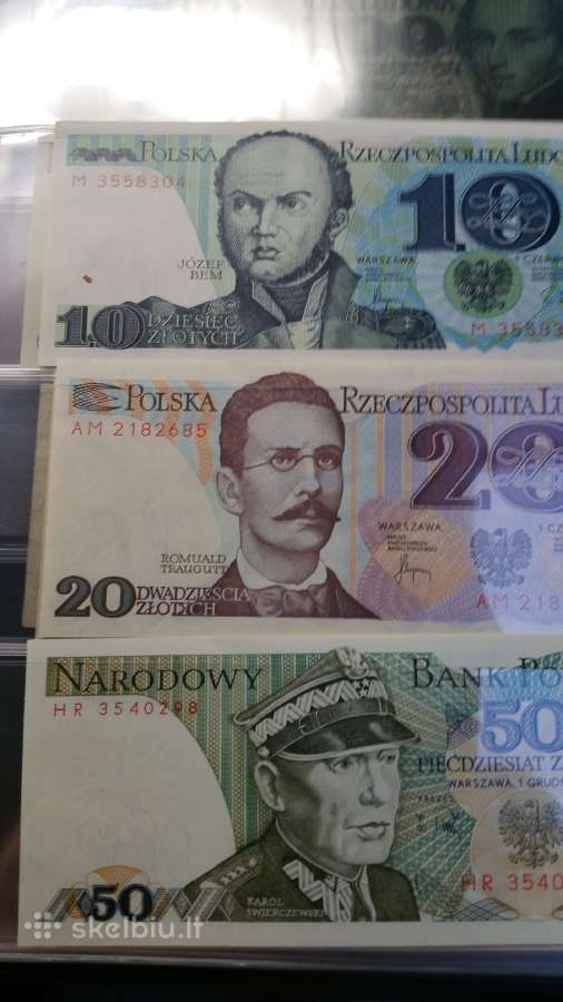 Bankinio stovio Lenku banknotu kolekcija kaina 50 | Skelbiu.lt Bankinio stovio Lenku banknotu kolekcija kaina 50