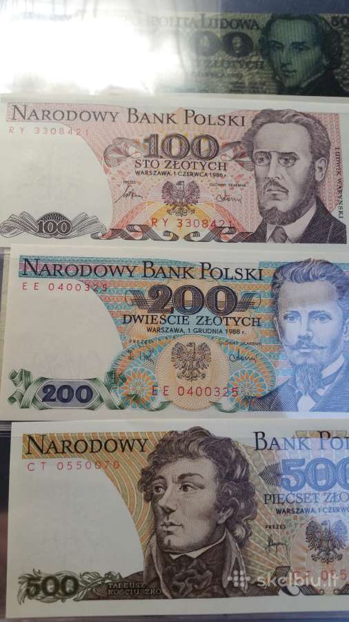 Bankinio stovio Lenku banknotu kolekcija kaina 50 - nuotraukos Nr. 2