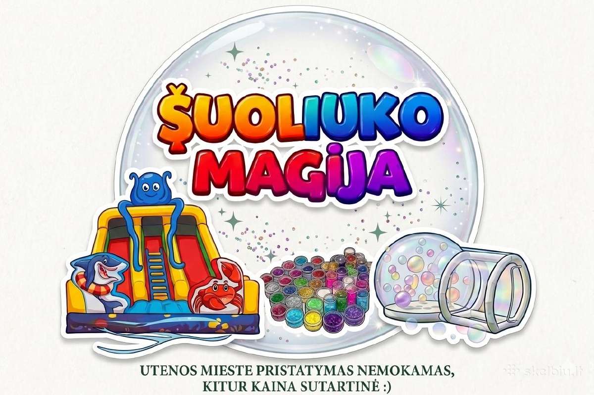 Šuoliuko Magija – Pripučiamų batutų nuoma Utenoje