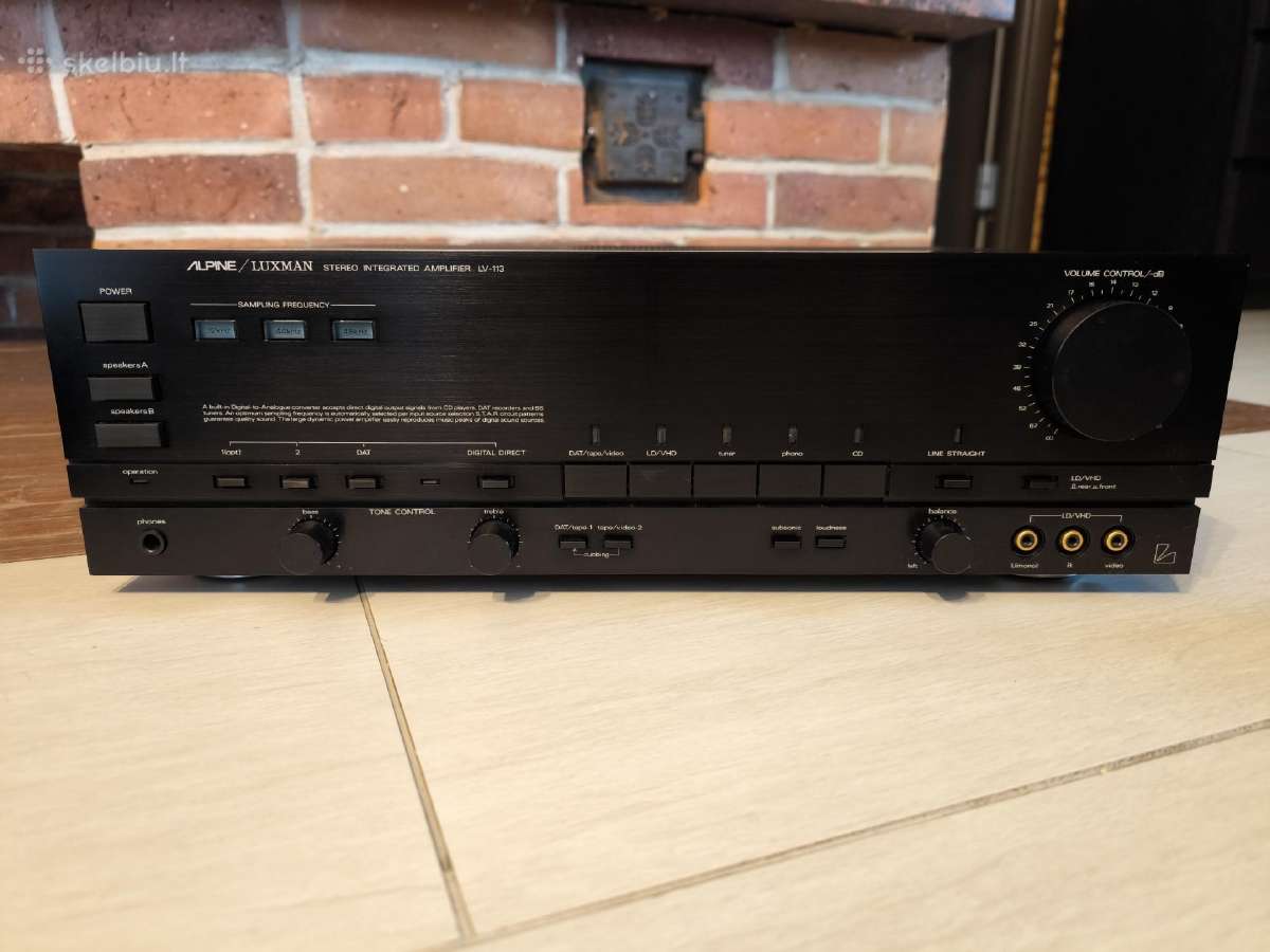 Alpine/luxman Lv-113 stiprintuvas au Dac