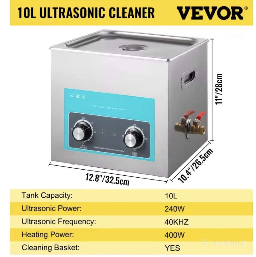 Ultragarso valymo vonelė 10l, 15l, 30l. - nuotraukos Nr. 4
