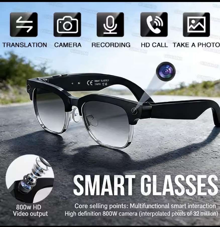 M02s Smart Glasses –akiniai filmuoja ir fotografuo - nuotraukos Nr. 6