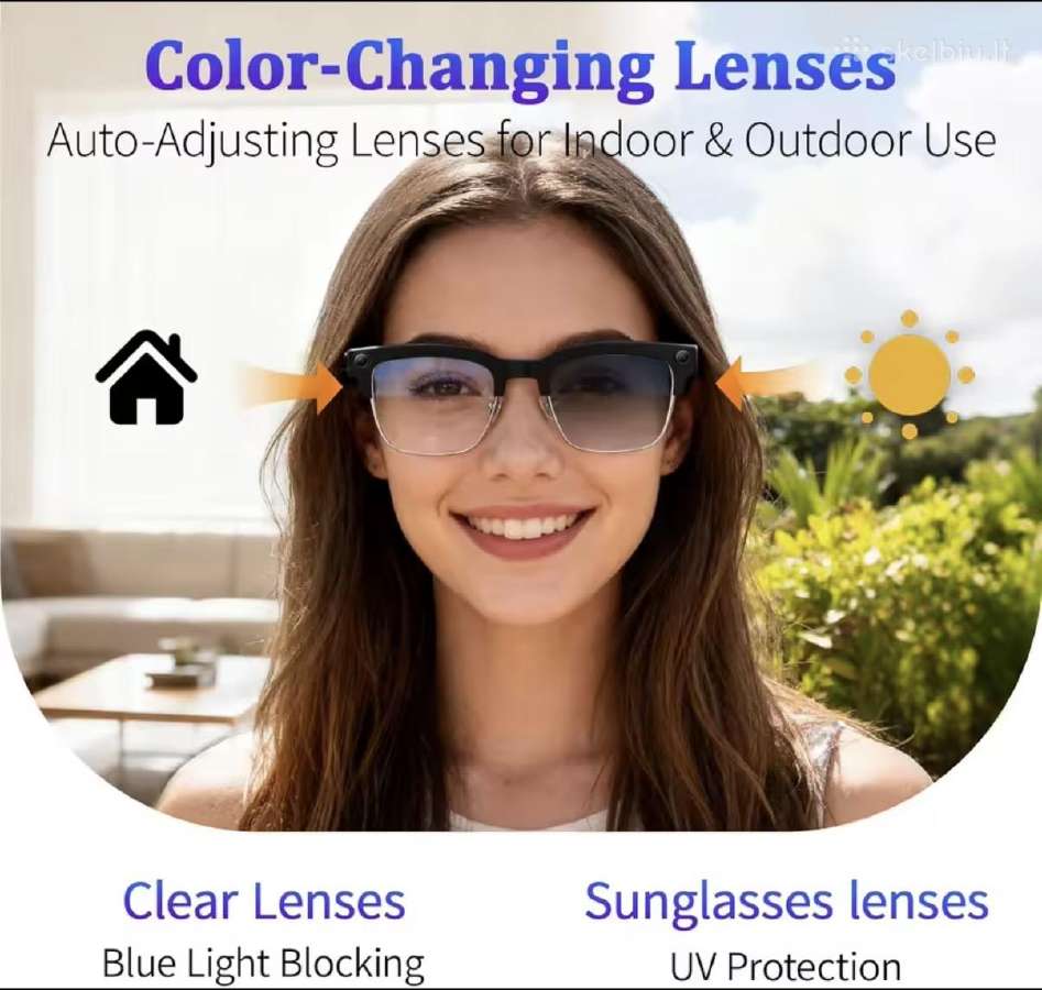 M02s Smart Glasses –akiniai filmuoja ir fotografuo - nuotraukos Nr. 8