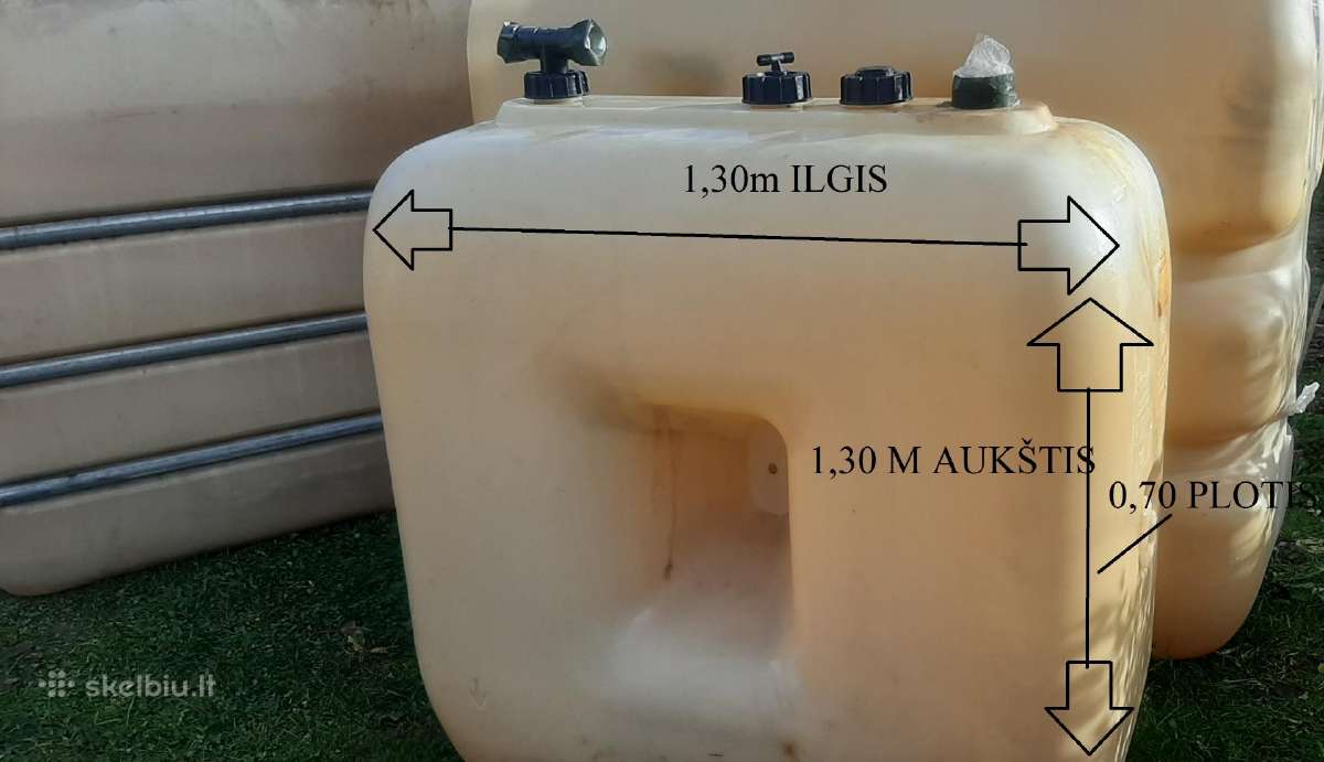 Kuro dyzelino talpa bačka 750l,1000l,1500l,2000l