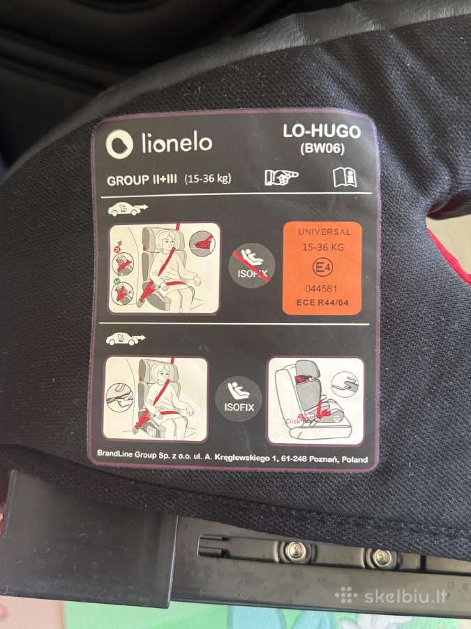 Autokėdutė Lionelo Hugo - nuotraukos Nr. 7
