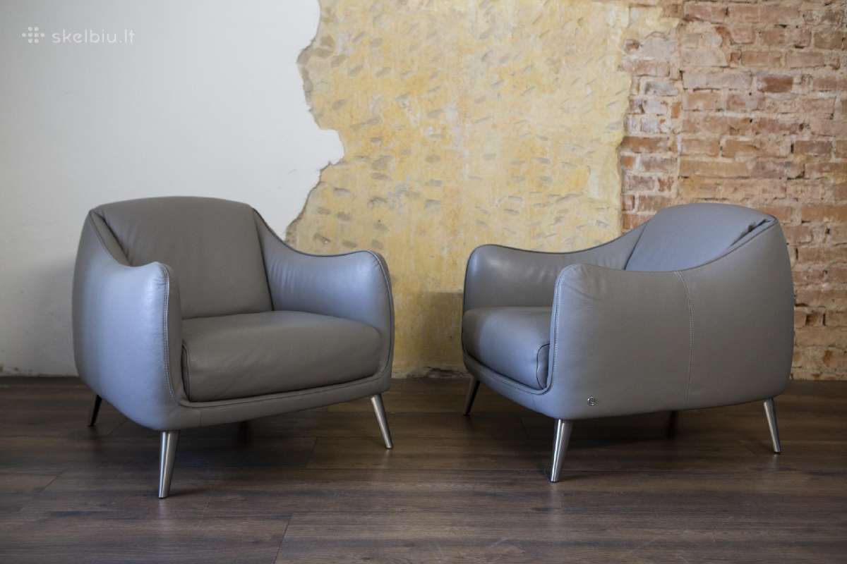 Odiniai foteliai Natuzzi Platea
