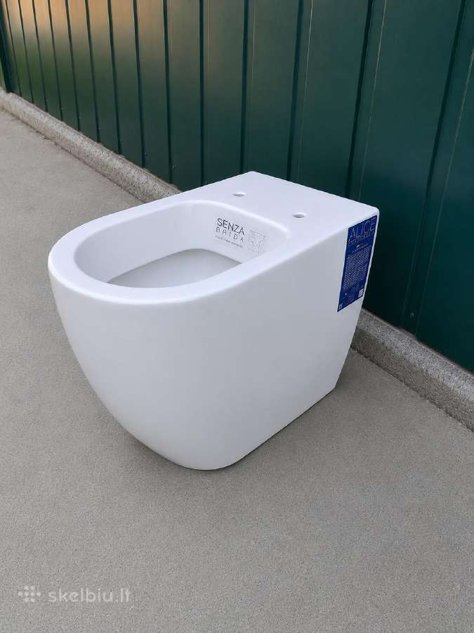 Itališkas klozetas Alice Ceramica „Senza Brida“ (n