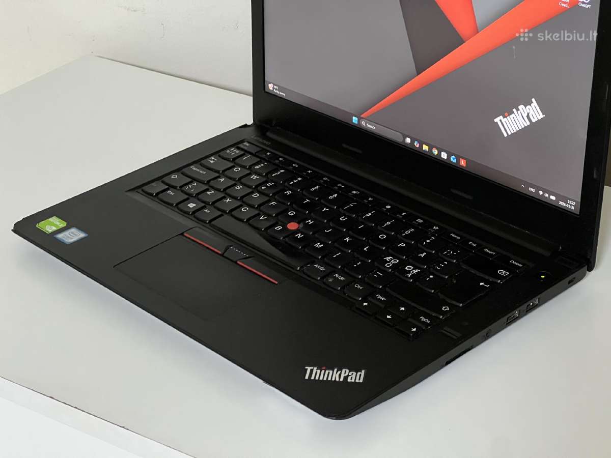 Parduodamas Thinkpad E470 su I7, Nvidia 940mx. - nuotraukos Nr. 4