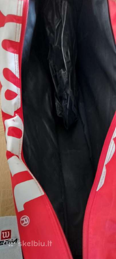 Wilson teniso krepšys.vieta dviem raketėms. - nuotraukos Nr. 7