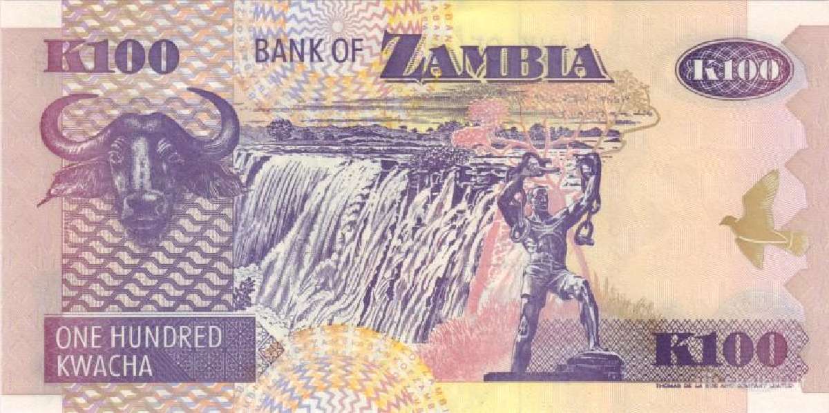 Zambia 100 kwacha 1992. Unc. P - nuotraukos Nr. 2