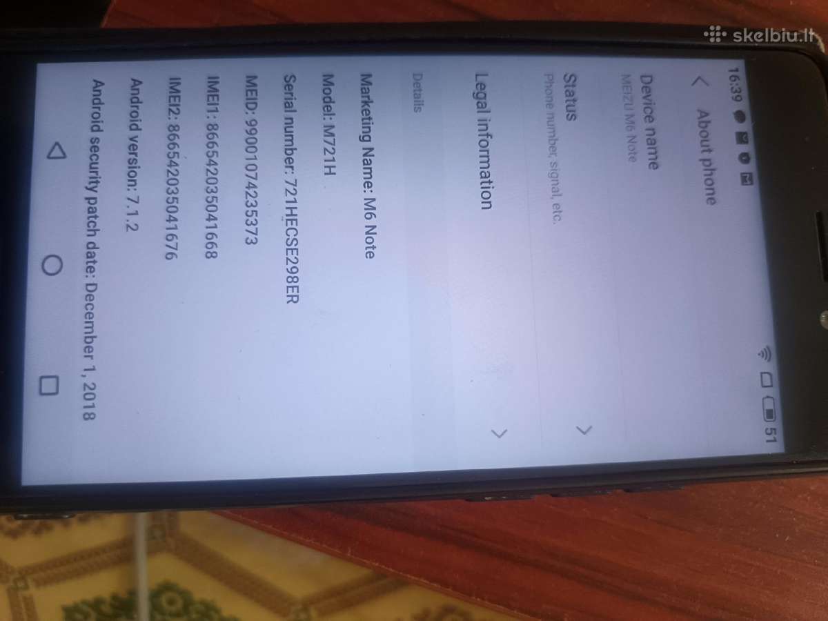 Meizu m6 Note