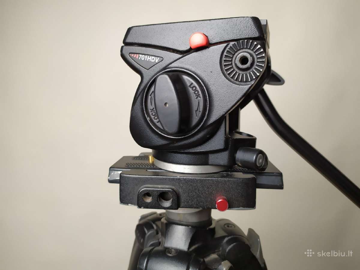Trikojis Manfrotto 055xb + Galvutė Manfrotto701hdv - nuotraukos Nr. 2