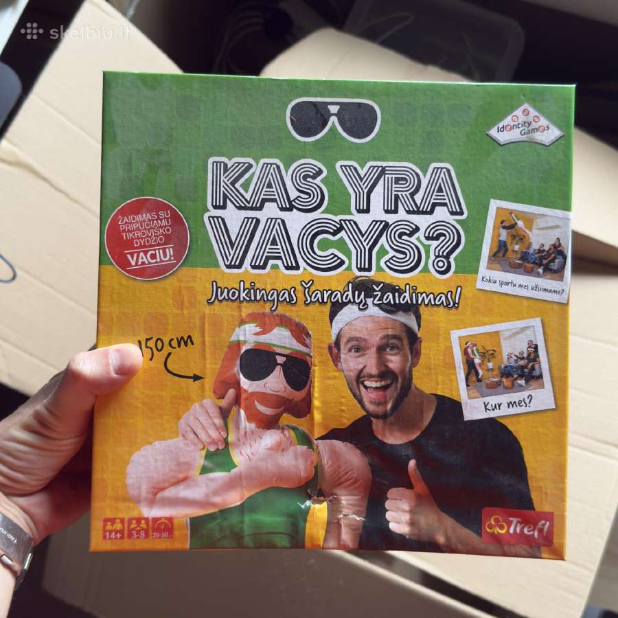 Stalo žaidimas „Kas yra Vacys?“