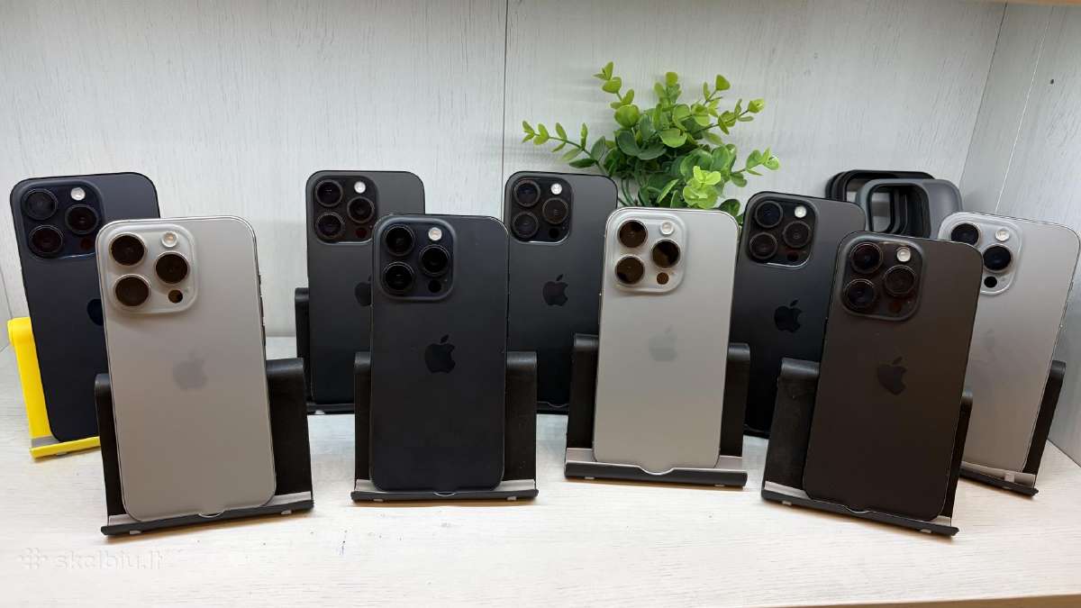 15 pro128-256gb, blue,natural,juodas su garantija! - nuotraukos Nr. 3