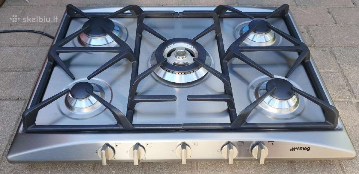 Smeg Sr275xgh2 5 degikliu dujinė kaitlentė - nuotraukos Nr. 2