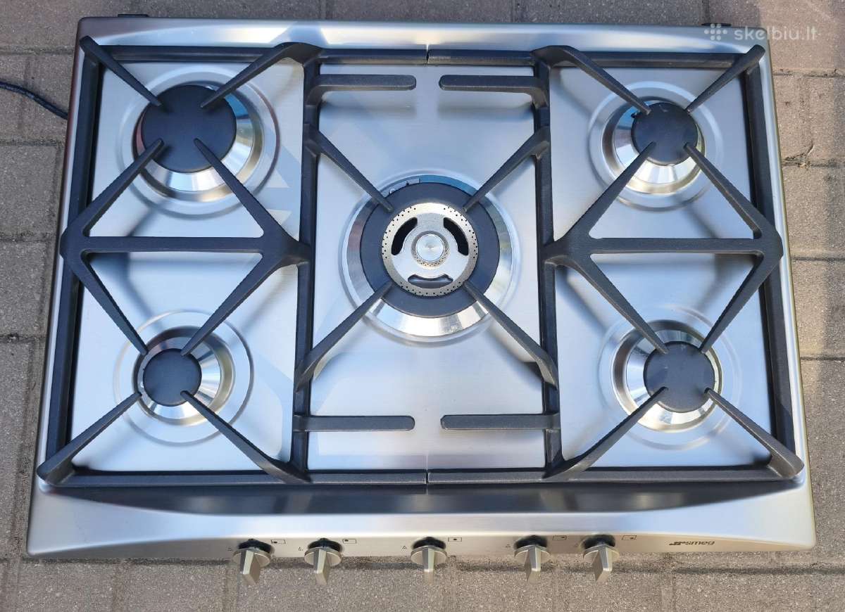 Smeg Sr275xgh2 5 degikliu dujinė kaitlentė - nuotraukos Nr. 3