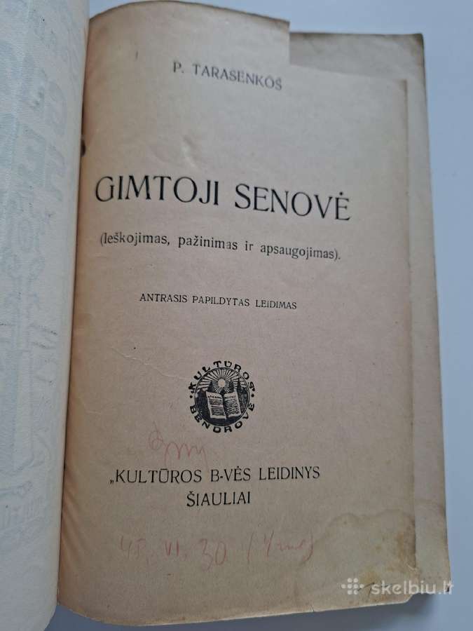 P. Tarasenkos. Gimtoji senovė. 1925 m. - nuotraukos Nr. 2