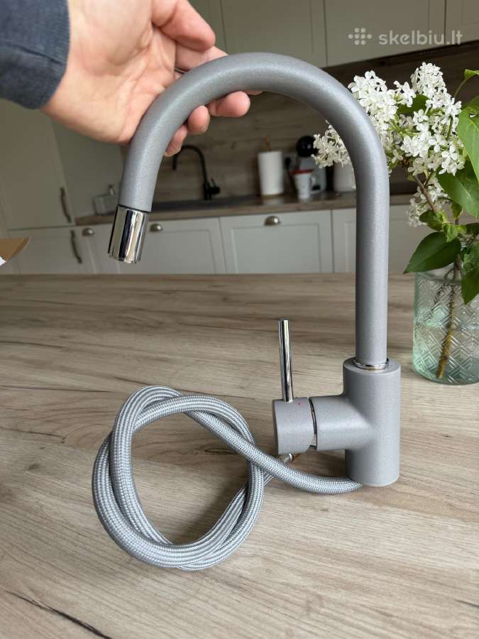 Virtuvės Maišytuvas Blanco Mida-s Grey HD pilkas