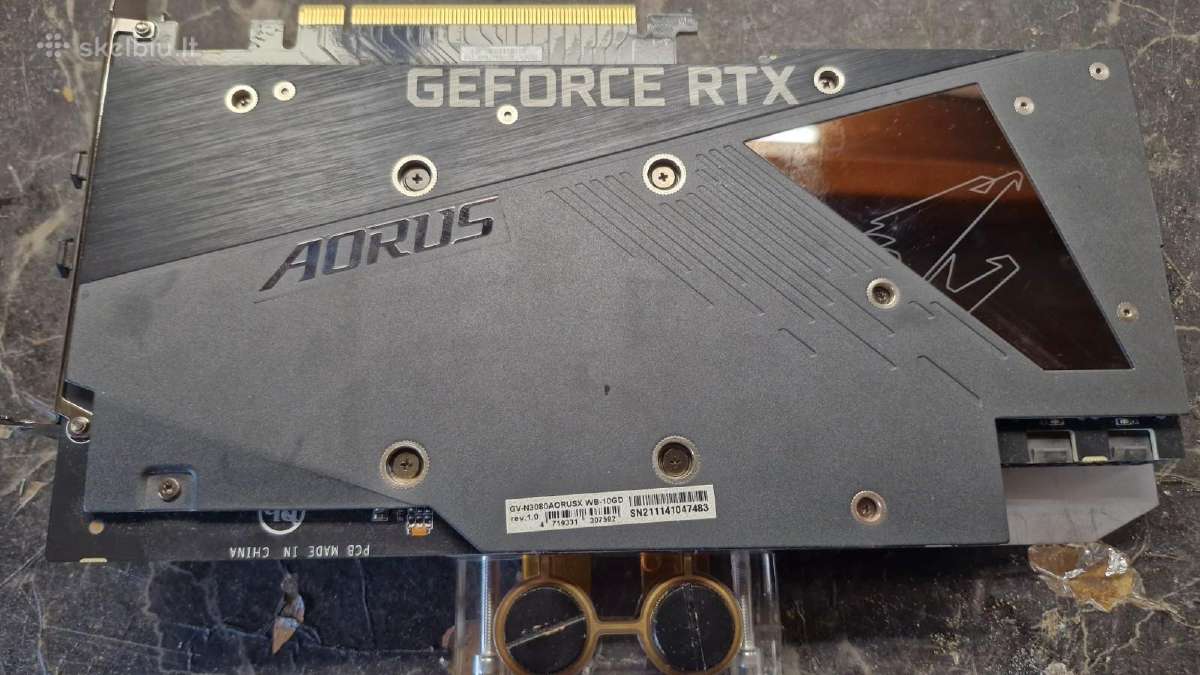 Aorus Geforce Rtx 3080 Xtreme Waterforce Wb 10g - nuotraukos Nr. 2