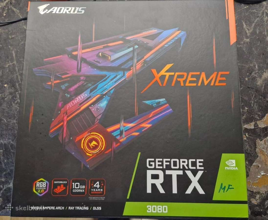 Aorus Geforce Rtx 3080 Xtreme Waterforce Wb 10g - nuotraukos Nr. 5