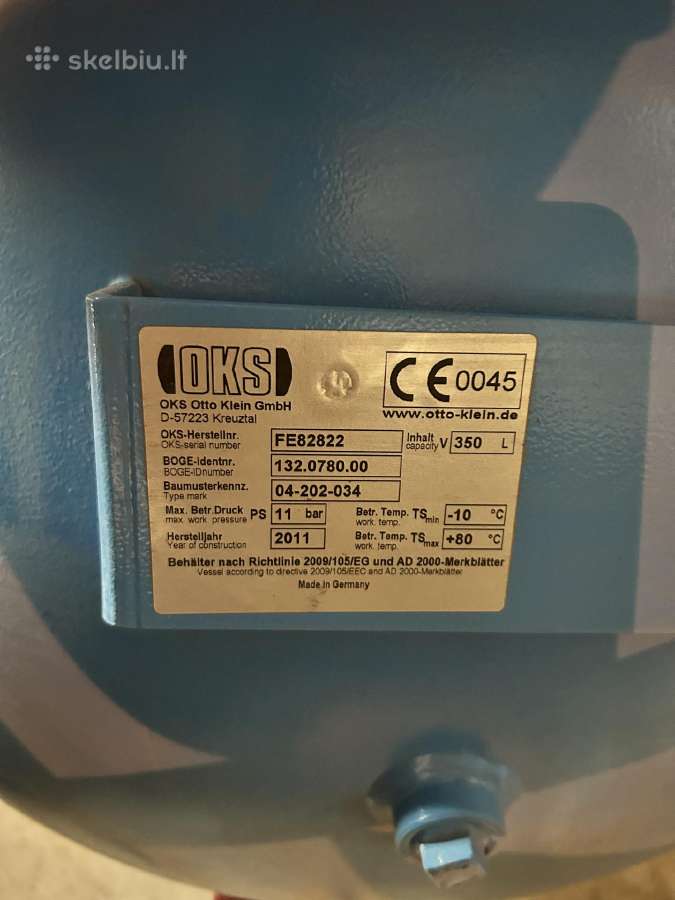 Boge C10 Ldr 11bar 350l oro kompresorius - nuotraukos Nr. 9
