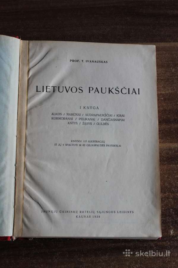 T. Ivanauskas Lietuvos paukščiai 1938