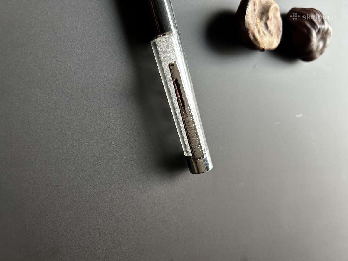Juodos spalvos rasiklis su Swarovski kristaliukais - nuotraukos Nr. 3