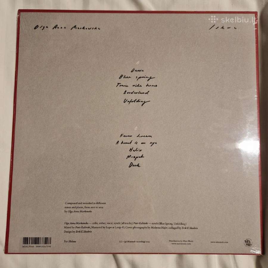 Olga Anna Markowska - Iskra / Vinyl Lp on Red - nuotraukos Nr. 2