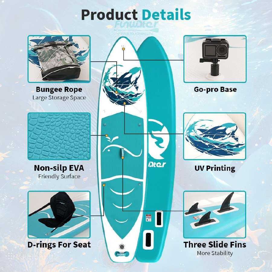 Pripučiamos irklentės Sup Paddle board Funwater - nuotraukos Nr. 17