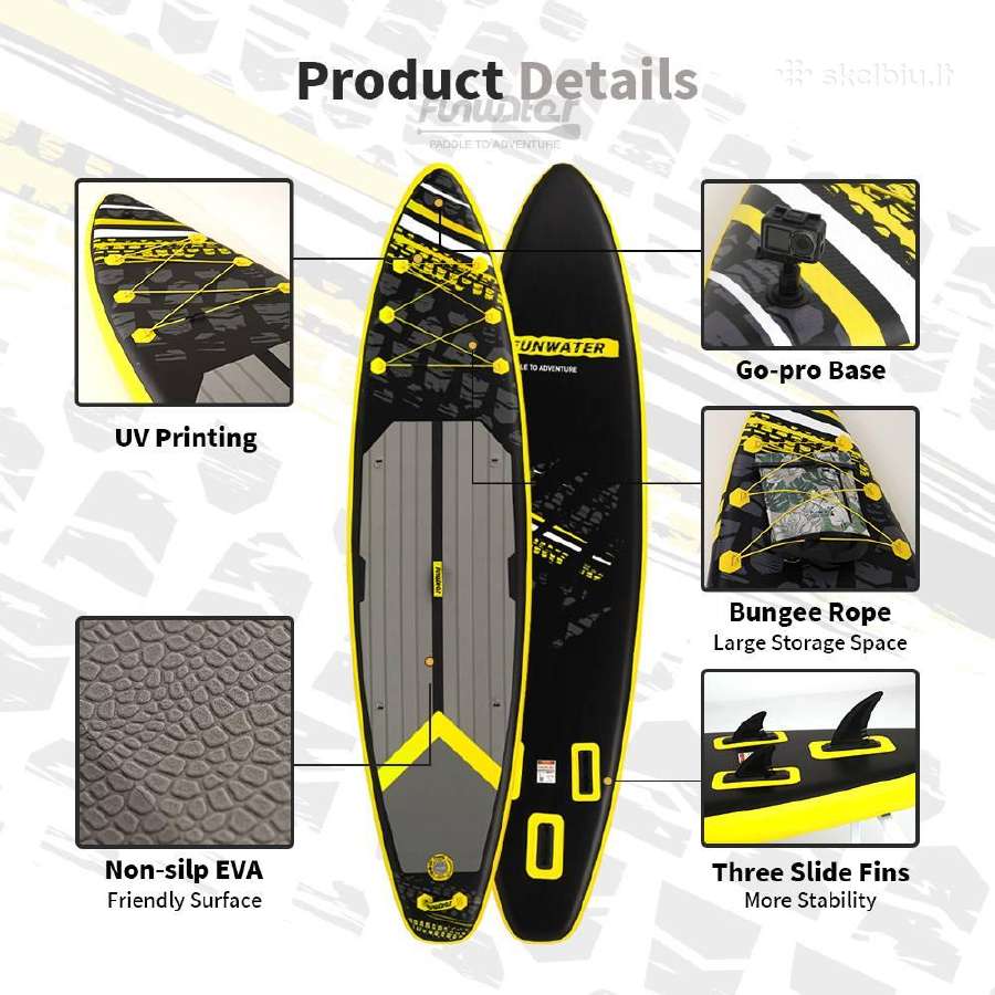 Pripučiamos irklentės Sup Paddle board Funwater - nuotraukos Nr. 18