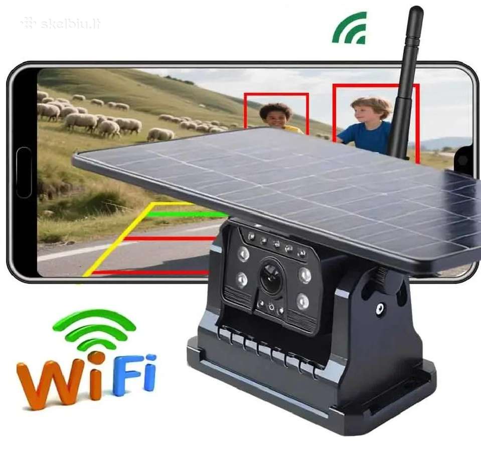 Magnetinė WiFi galinio vaizdo kamera (įkraunama) - nuotraukos Nr. 4