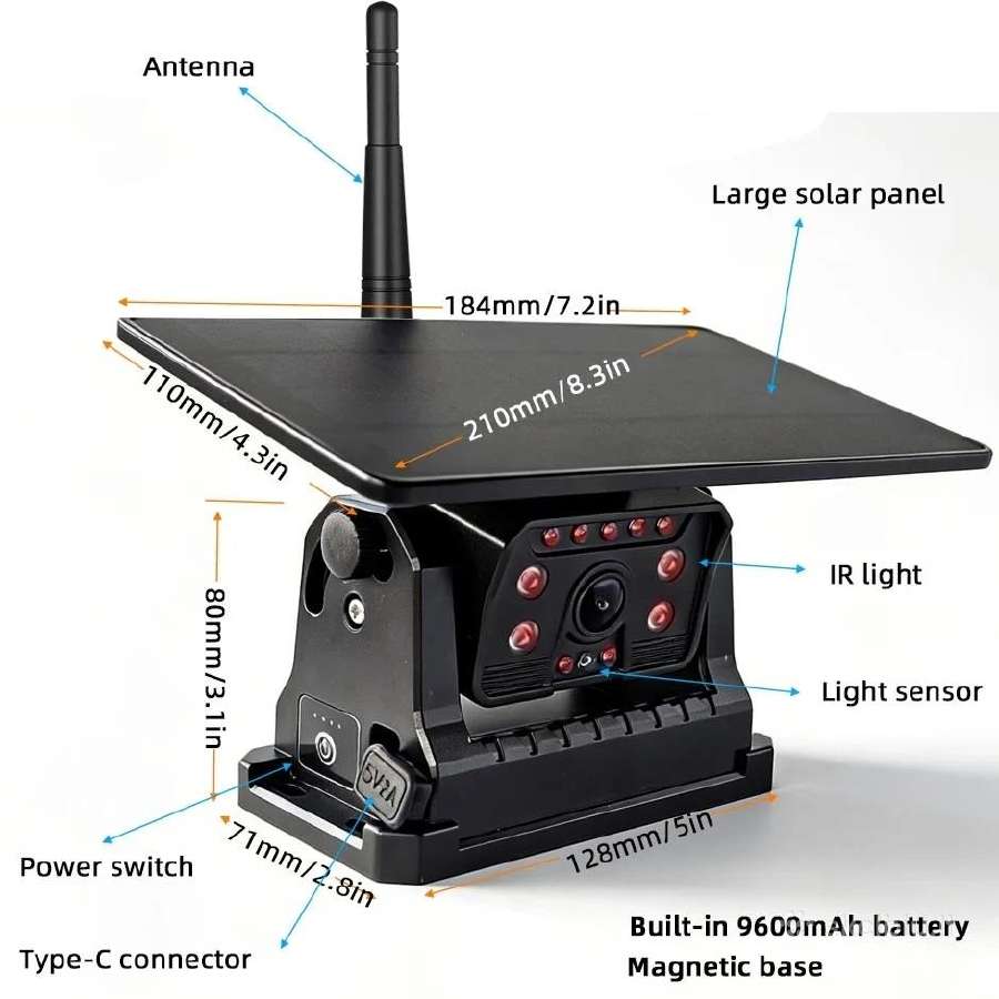 Magnetinė WiFi galinio vaizdo kamera (įkraunama) - nuotraukos Nr. 5
