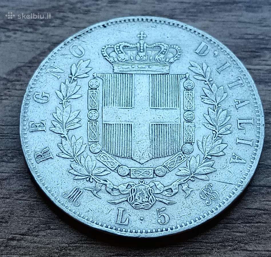 1871 metų Italijos Karalystės 5 liros