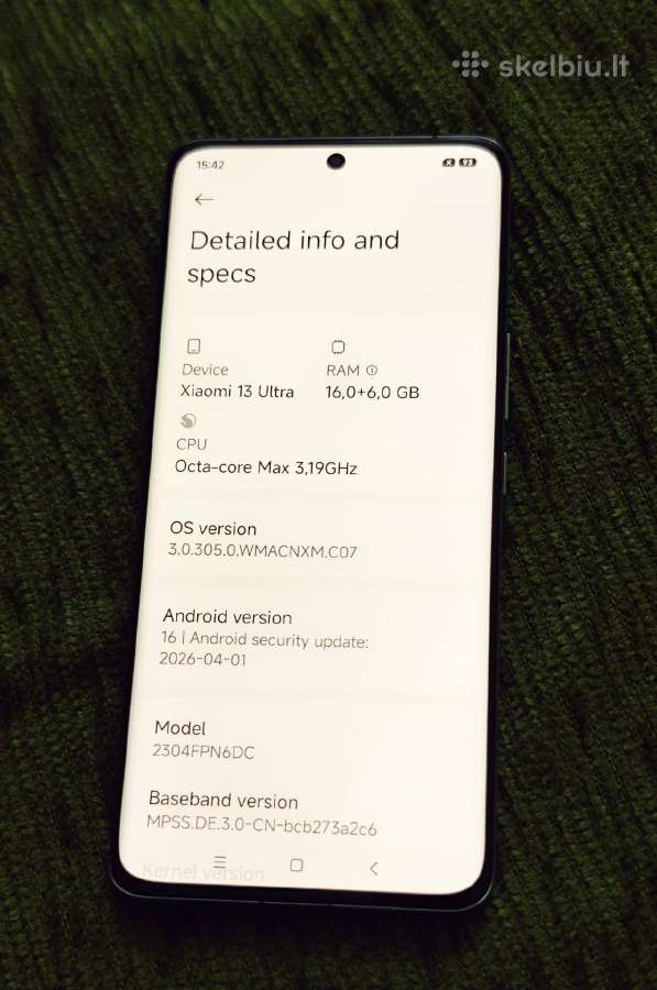 Xiaomi 13 Ultra 16gb RAM 1 TB - nuotraukos Nr. 15