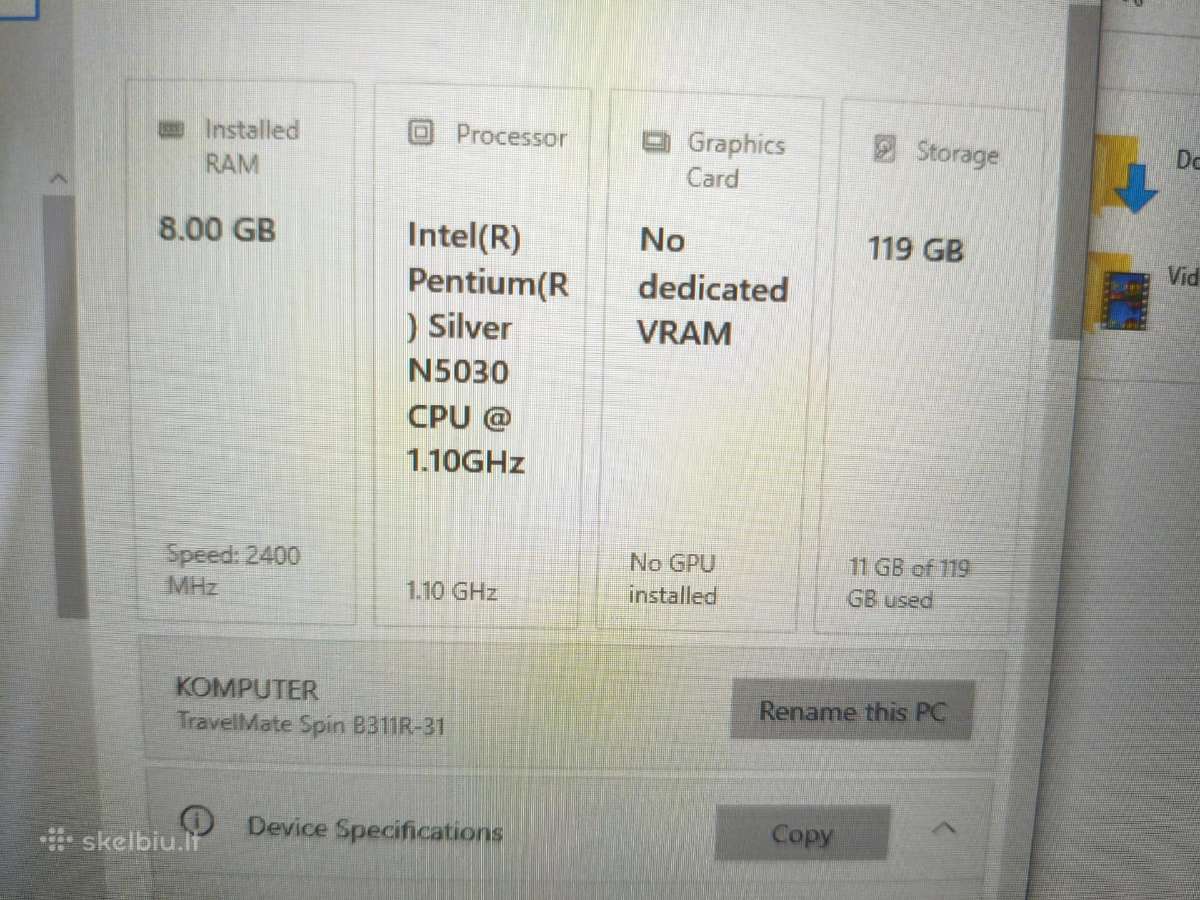 Acer Travelmate B - nuotraukos Nr. 5