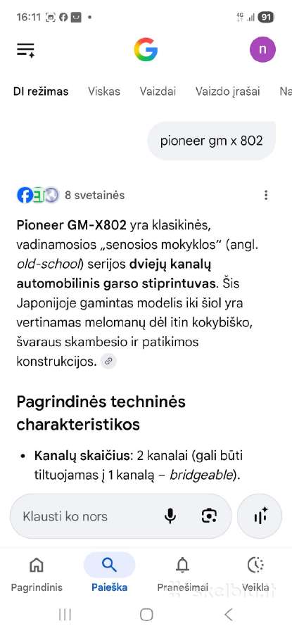 Pioneer gm x802 - nuotraukos Nr. 11