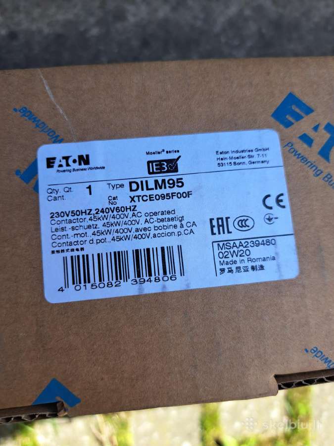 Kontaktoriai Eaton 55kw - nuotraukos Nr. 3