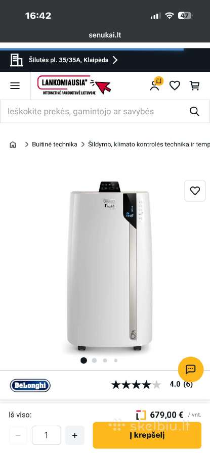 Mobilus Oro kondicionierius Delonghi Ex130